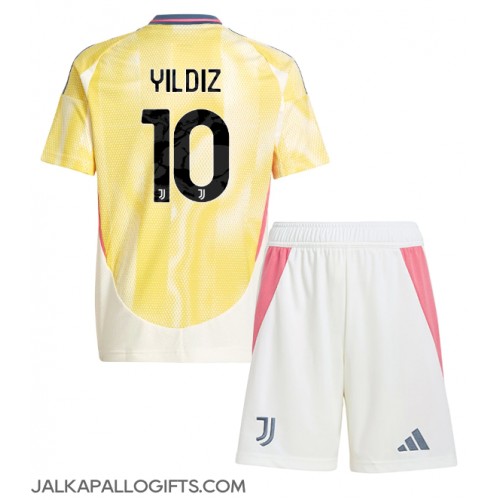 Juventus Kenan Yildiz #10 Vieras Peliasu Lasten 2024-25 Lyhythihainen (+ Lyhyet housut)